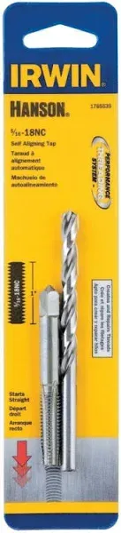 Irwin Tools IRWIN Drill And Tap Set, 1/4-Inch - 20 NC Tap and 13/64-Inch Drill Bit (80230)