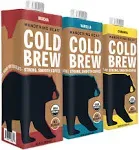 Wandering Bear Extra Strong Organic Cold Brew Coffee, Variety Pack, 32 fl oz, 3 Pack