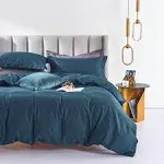  100% Long-Staple Cotton Duvet Cover Morden Sateen King(90&#034;x104&#034;) Peacock Blue