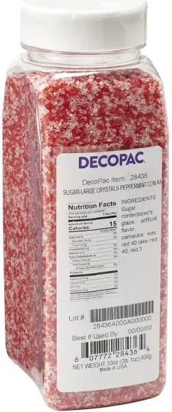 DECOPAC Red and White Peppermint Crystals