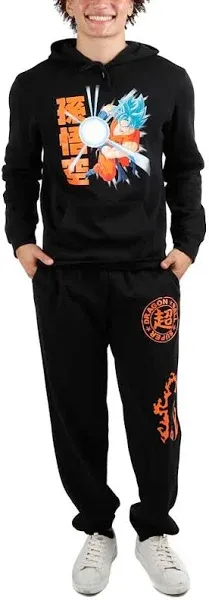 Bioworld Dragonball Super Mens Black Hoodie & Sweatpants Combo