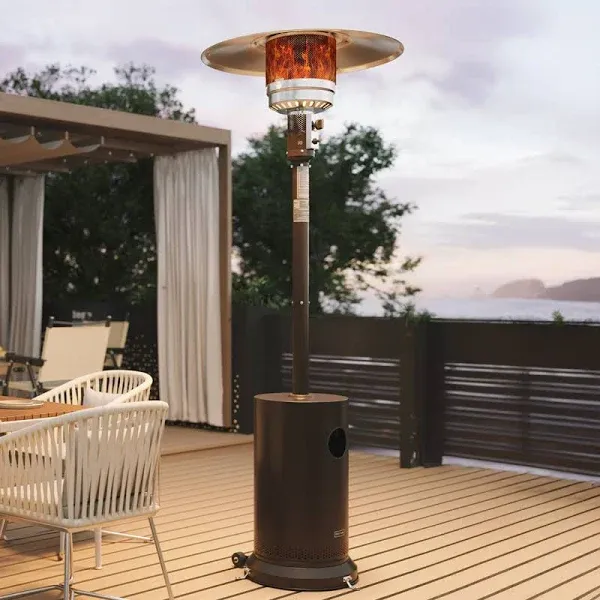 EAST OAK 48,000 BTU Patio Heater for Outdoor Use With Round Table Design, Doubl