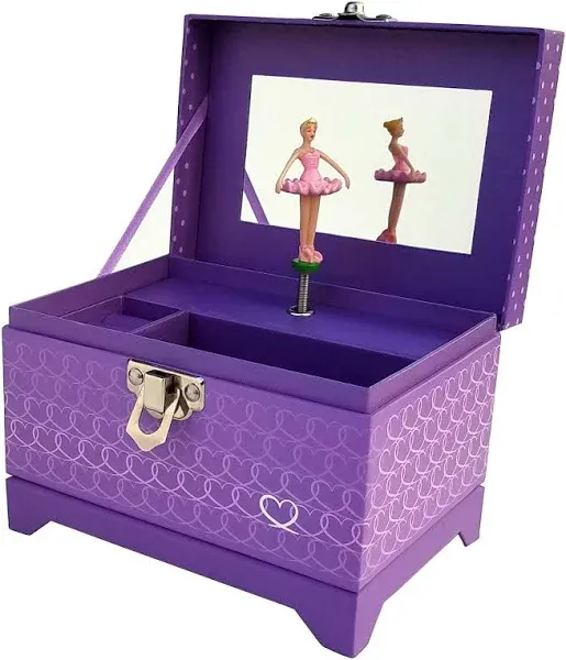 My Tiny Treasures Box Company Ballerina Heart Music Box