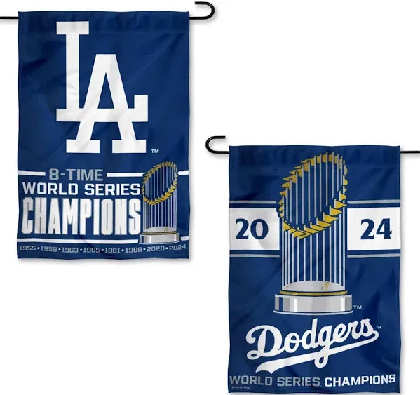 WinCraft Los Angeles Dodgers 2024 World Series Champions Garden Flag