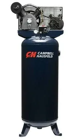 Campbell Hausfeld Xc602100.com 3.7 HP 60 Gallon 175 Max PSI 7.6 Scfm @ 90 PSI 2-Stage Oil-Lube Electric Stationary Vertical Air Compressor