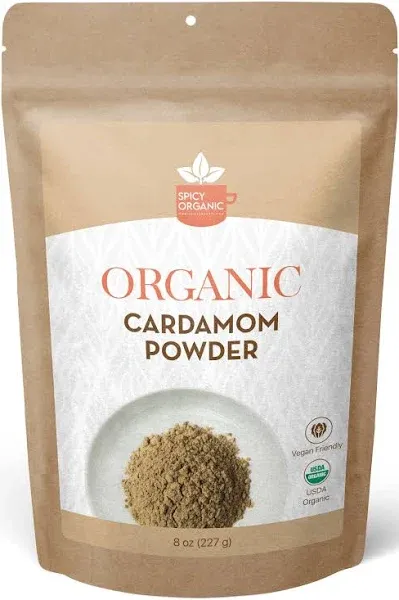 Cardamom Powder 100% USDA Organic 8oz , Healthy Gift, Free Shipping, Tea Spice