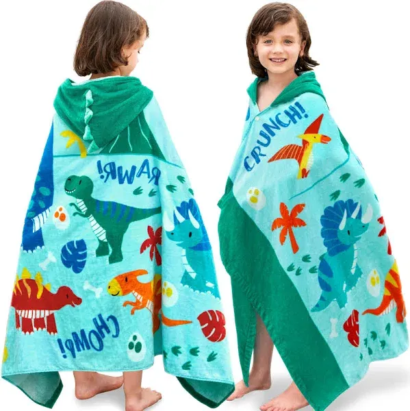 Joyfy Dinosaur Hooded Towels