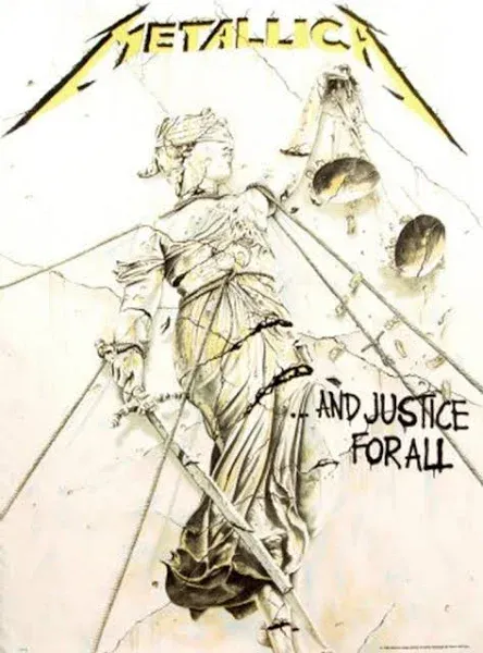 Metallica Justice for All Fabric Poster