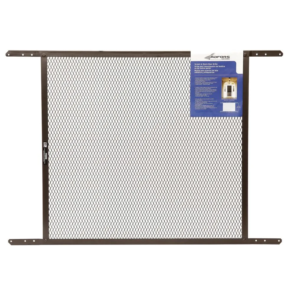 Saint-Gobain Brown Screen &amp; Storm Door Grille 24 Inches x 34 Inches - Durable...