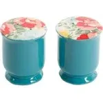 The Pioneer Woman Vintage Floral Ceramic Salt and Pepper Shaker Set