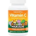 Animal Parade Sugar-Free Vitamin C Orange Juice Flavor by Nature's Plus 90 Tablets