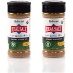 Redmond Real Sea Salt - Natural Unrefined Organic Gluten Free Seasoning Shaker (2 Pack)