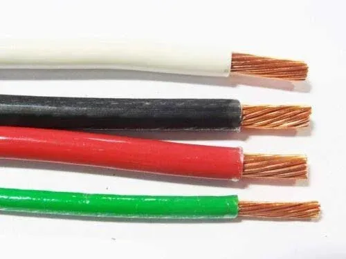 JumpingLight 50 ea THHN Thwn 8 AWG Gauge Black White Red Copper Wire 10