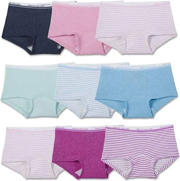 Fruit of the Loom Girls Assorted Boyshort Underwear