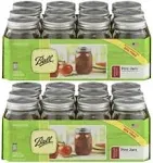 Jarden 24 Pack Mason Ball Jars