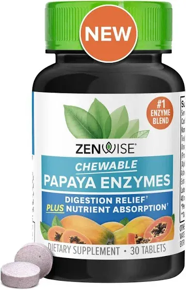 Zenwise Health Papaya Enzymes Chewable