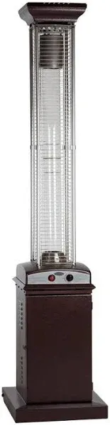 Fire Sense Hammered Bronze Square Flame Patio Heater