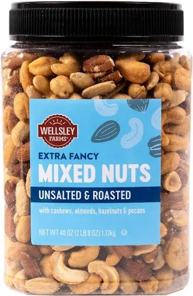 Wellsley Farms Roasted Unsalted Fancy Mixed Nuts