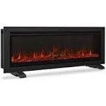 Real Flame 65 in. Wall Mounted Recessed Electric Fireplace