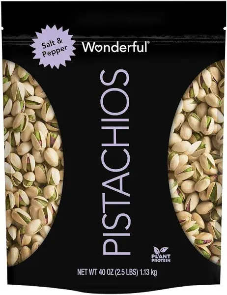 Wonderful Pistachios, Salt and Pepper (40 oz.) Free Shipping,