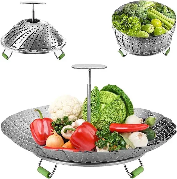 Aswenas Vegetable Steamer Basket Stainless Steel Basket