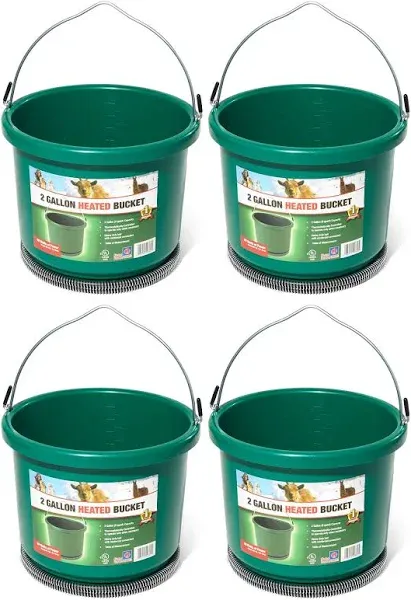 Farm Innovators HB-60 Heated Bucket, Plastic, Green