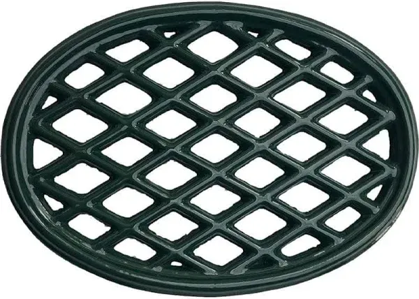 John Wright Cast Iron Lattice Trivet - Forest Green