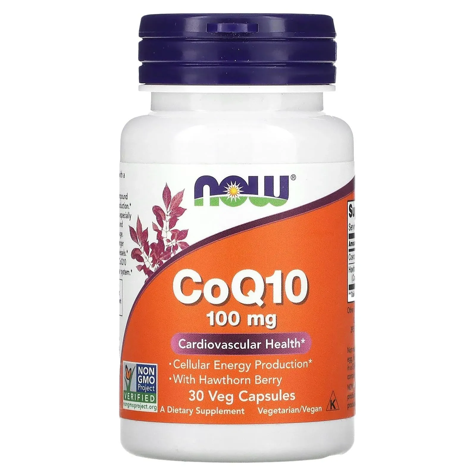 Now Foods, CoQ10, 100 mg, 30 Cápsulas vegetales