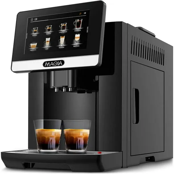 Zulay Magia ZK Super Automatic Coffee Espresso Machine Durable W/ Grinder Black