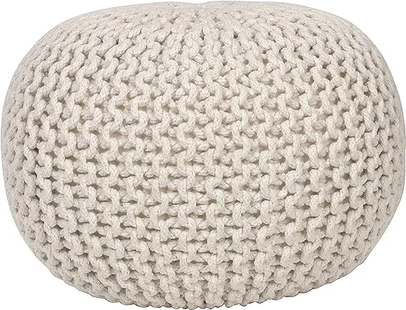 Decor Therapy Lola Lurex Round Pouf