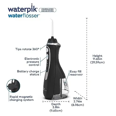 Waterpik Cordless Advanced Water Flosser, Blue