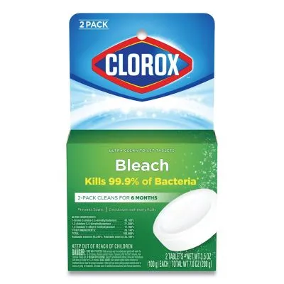 Clorox Ultra Clean Toilet Tablets with Bleach 4-Count Toilet Bowl Cleaner