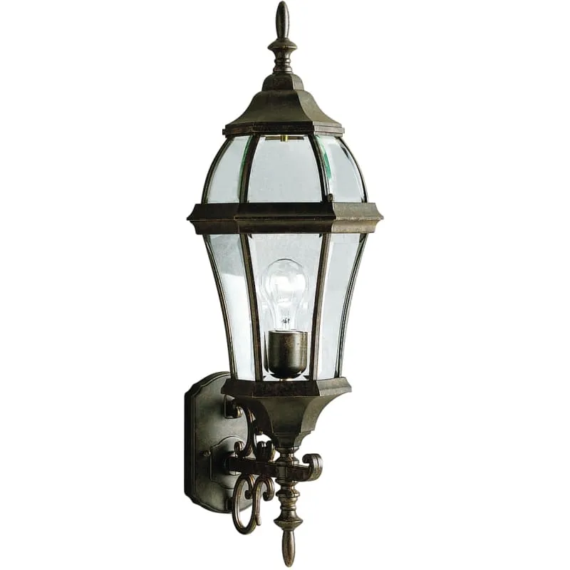 Kichler 9791BK Townhouse Outdoor Wall 1-Light, Black 7.5-Inch