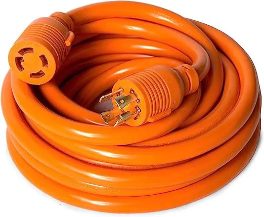 WEN PC3025 250V 30-Amp Generator Power Cord, Orange