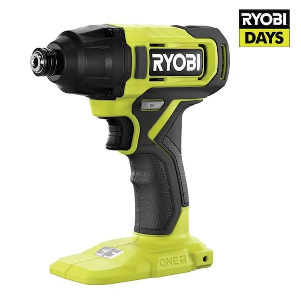 RYOBI ONE+ 18V Cordless 1/4 in. Impact Driver (Tool Only) Green