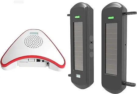 HTZSAFE Solar Wireless Driveway Alarm System