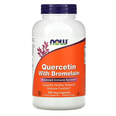 Now Foods Quercetin with Bromelain - 240 Capsules