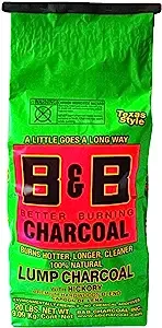 B&B Charcoal 20 Pound Oak Lump Charcoal