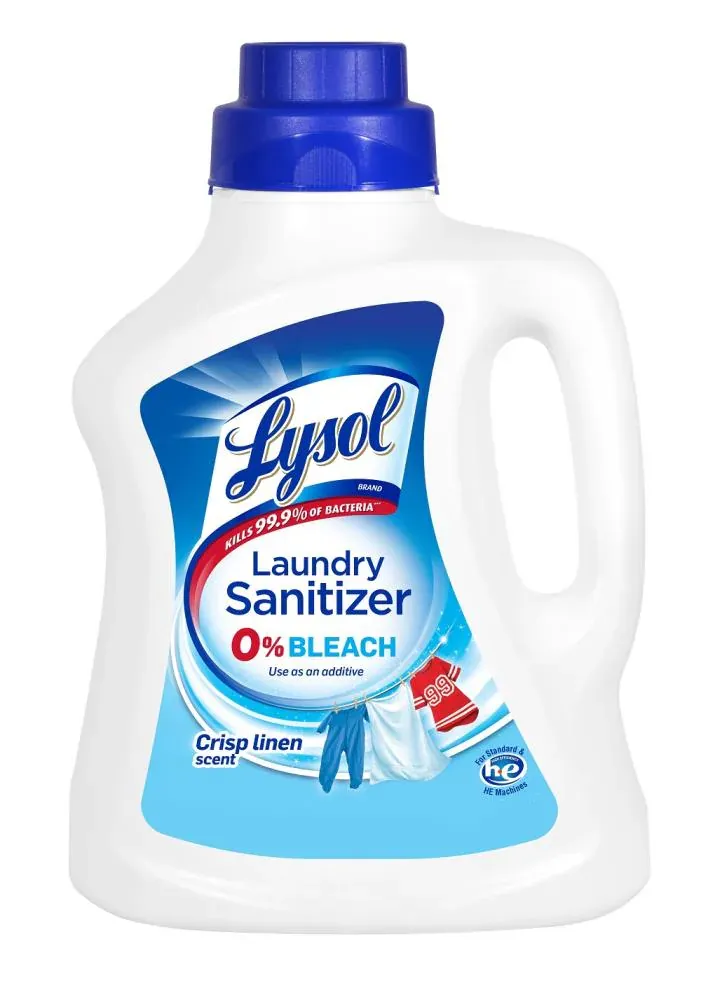 Lysol Laundry Sanitizer Additive, Bacteria-Causing Laundry Odor Eliminator, 0% Bleach Laundry Sanitizer, color, , Multi 90 Fl Oz Crisp Linen