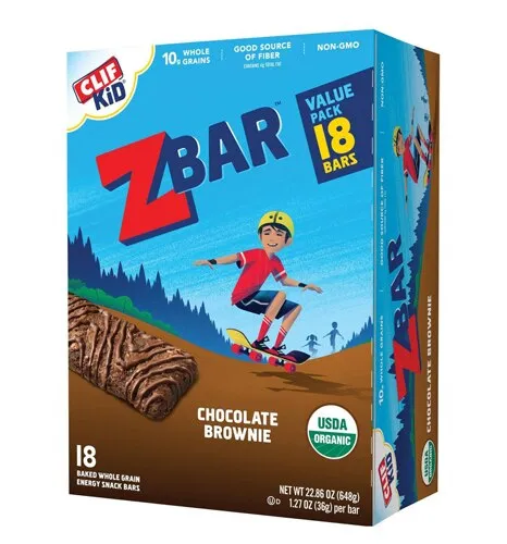 CLIF Kid ZBAR Organic Chocolate Brownie Snack Bars