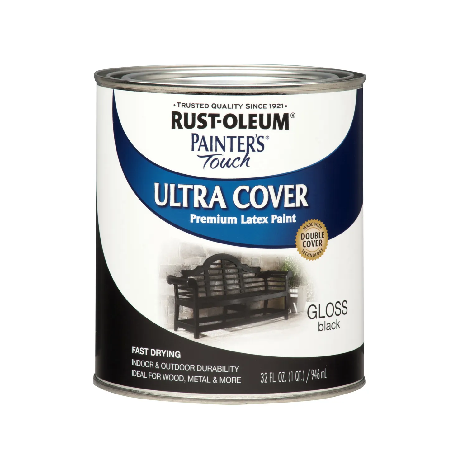 Rust-Oleum Painter&#039;s Touch Latex Paint Half Pint Gloss White 8 Fl Oz . Ee