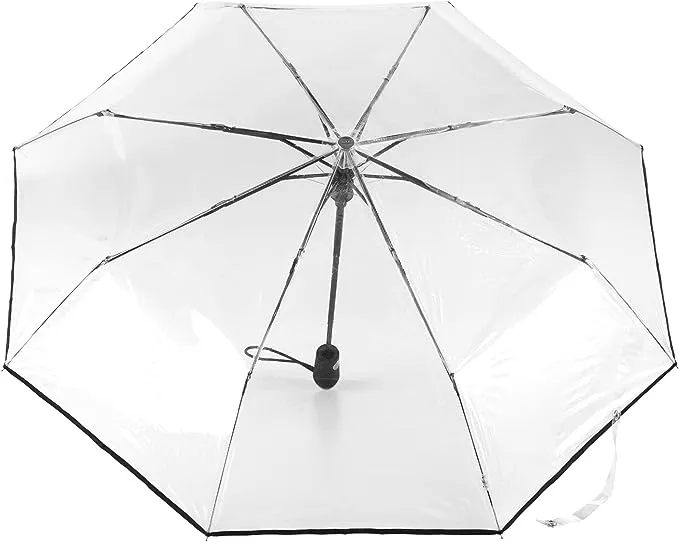 Totes Auto-Open Clear Umbrella