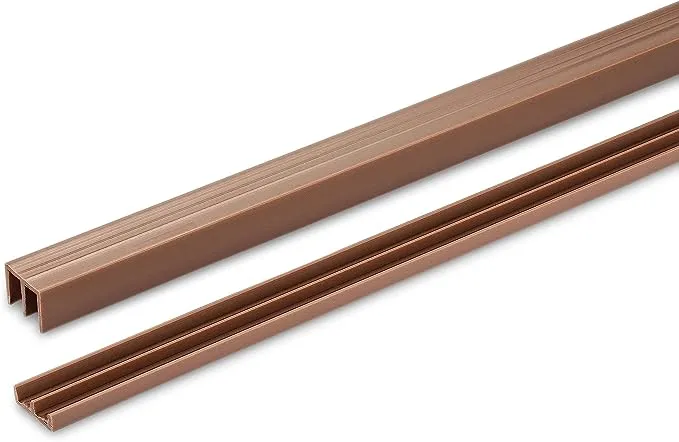 Randall Manufacturing 1/4" Plastic Sliding Door Track (Tan, 3 ft Long)