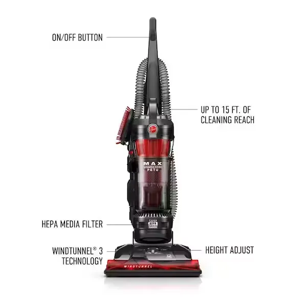 Hoover Windtunnel 3 Max Performance Pet Bagless Upright Vacuum Cleaner