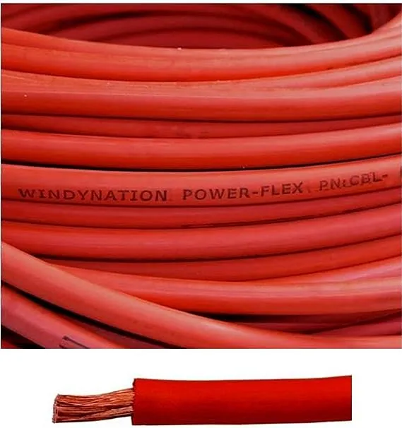 WindyNation 4 Gauge 4 AWG 20 Feet Red Welding Battery Pure Copper Flexible Cable Wire - Car, Inverter, RV, Solar