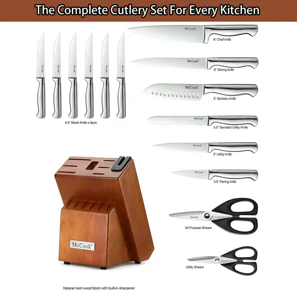 McCook MC29 Kitchen Knife Block Sets