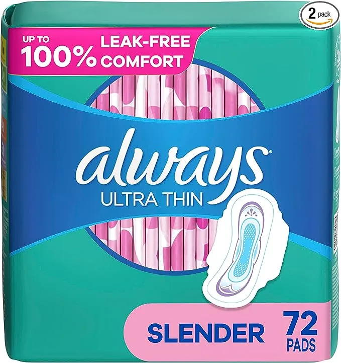 Always Ultra Thin Pads Slender Flexi-Wings 36 Each (Pack of 2)