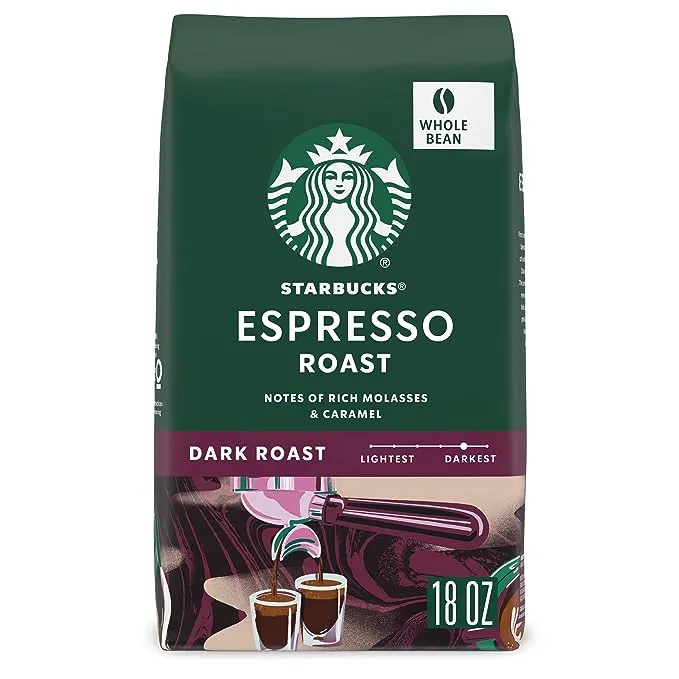 Starbucks Dark Roast Whole Bean Coffee Espresso