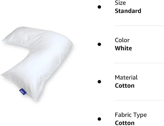 Contour Products L-Pillow Case, White