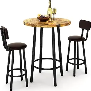 Recaceik 3 Piece Pub Dining Set